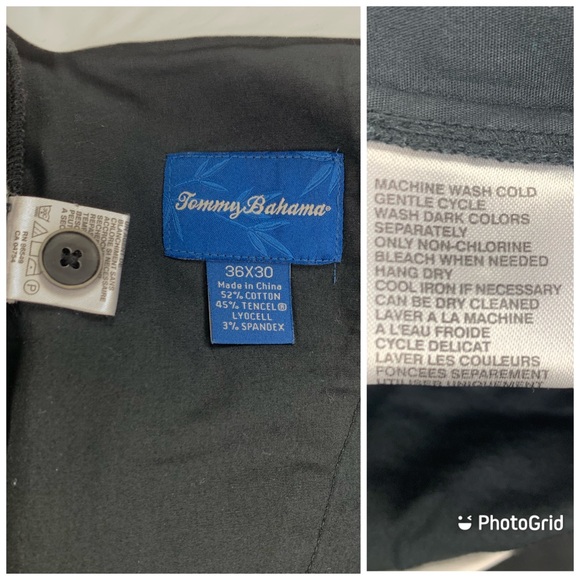 SOLD! Tommy Bahama Cotton Blend Flat Front Pants - Picture 8 of 8